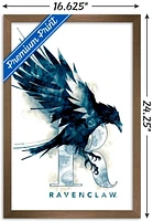 The Wizarding World: Harry Potter - Ravenclaw Illustrated House Logo Wall Poster, 14.725" x 22.375"