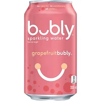 bubly grapefruit Sparkling Water Beverage, 355mL Cans, 12 Pack, 12x355mL