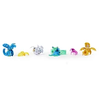 Bakugan Evolutions, Coffret Battle Strike Warrior Whale et Blitz Fox, 6 figurines articulées Bakugan, 9 cartes à collectionner et 8 BakuCores, jouets pour garçons à partir de 6 ans