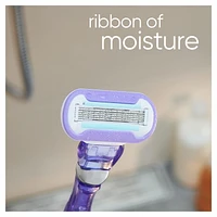 Rasoir Gillette Venus Doux Somptueux Twist pour femmes, manche de rasoir et de rechange