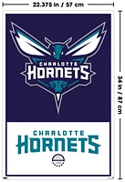 NBA Charlotte Hornets - Logo 21 Wall Poster, 22.375" x 34"