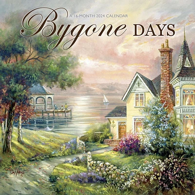 Hopper Studios Bygone Days 2024 12x24 Inch Square Wall Calendar, 9781773727967