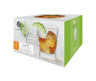Libbey Cubist Double-old-fashioned Glass