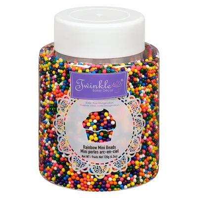Mini perles arc-en-ciel Twinkle Poids net 120g