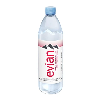 evian natural spring water, 500mL bottle, 500mL