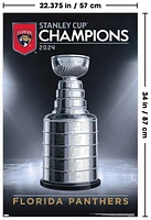 NHL Florida Panthers - 2024 Stanley Cup Team Logo Wall Poster, 22.375" x 34"