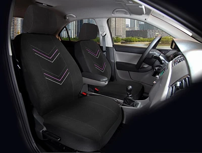 Auto Drive Diamante Pink Soft Velour Seat Cover Kits