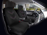 Auto Drive Diamante Pink Soft Velour Seat Cover Kits