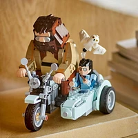 LEGO Harry Potter Hagrid & Harry's Motorcycle Ride Building Toy - Kids Motorcycle Toy for Boys and Girls, Harry Potter Fans, Ages 9+ - Gift Idea for Birthdays - 76443