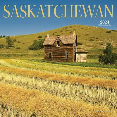 Wyman Publishing Saskatchewan 2024 30.48x60.96 CM Mur Carré Calendrier, 9781525611643