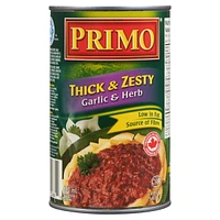 Primo Sauce Riche et Savoureuse pour pâtes, Ail et Fines Herbes sauce pour pâtes Ail et Fines Herbes