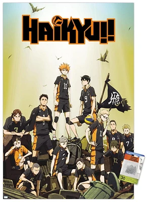 Haikyu!! - Key Art Wall Poster, 22.375" x 34" Framed
