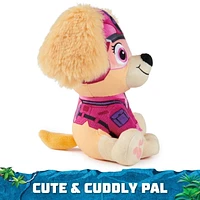 PAW Patrol Jungle Pups, Peluche Zuma de 20,3 cm, animal en peluche pour les garçons et les filles à partir de 3 ans