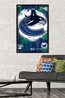 NHL Vancouver Canucks - Maximalist Logo 23 Wall Poster, 22.375" x 34"