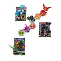 Bakugan Evolutions, Battle Strike Pack Neo Pegatrix et Sky Horse, 6 figurines articulées Bakugan, 9 cartes à collectionner et 8 BakuCores, jouets pour garçons à partir de 6 ans