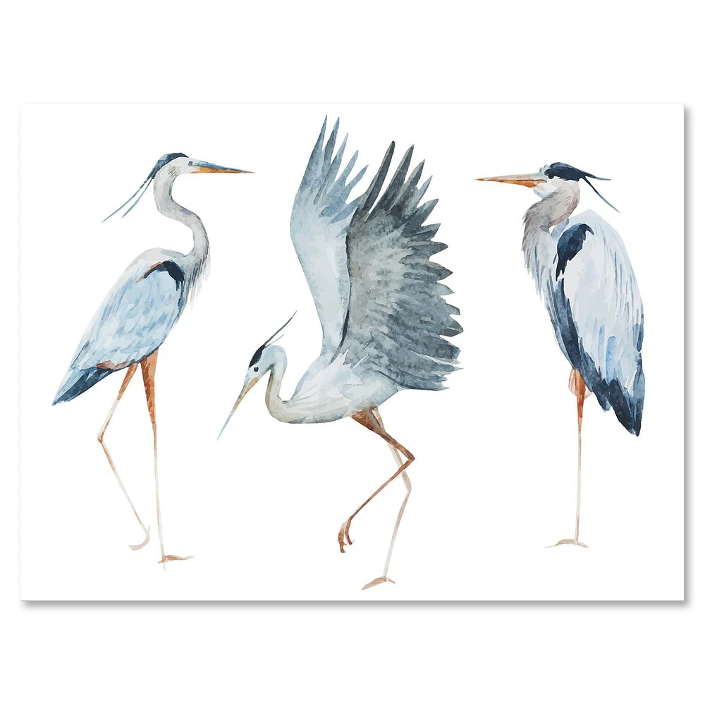 Designart Oiseaux Héron II Art mural sur toile
