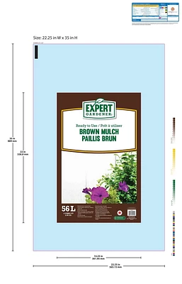 Expert Gardener Brown Mulch, Great for gardens, around tress and walkways.