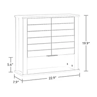 RiverRidge® Home Madison Collection 22.88-inch W x 19.88-inch H x 7.88-inch D 2-Door Wall Cabinet in Gray