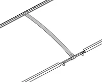 Auvent de porte Altair CANOPIA de PALRAM 3 pi x 14 pi - Gris