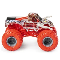 Monster Jam, Official Zombie Monster Truck, Die-Cast Vehicle, Nitro Neon Series, 1:64 Scale