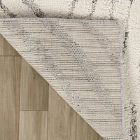 Rug Branch Nimbus Floral Indoor Area Rug, Cream Grey, Modern - Living Room, Bedroom, Dining Room, and Kitchen
