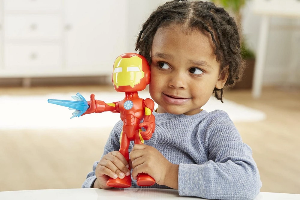 Marvel Spidey et ses Amis Extraordinaires, figurine de super-héros format géant Iron Man de 22,5 cm