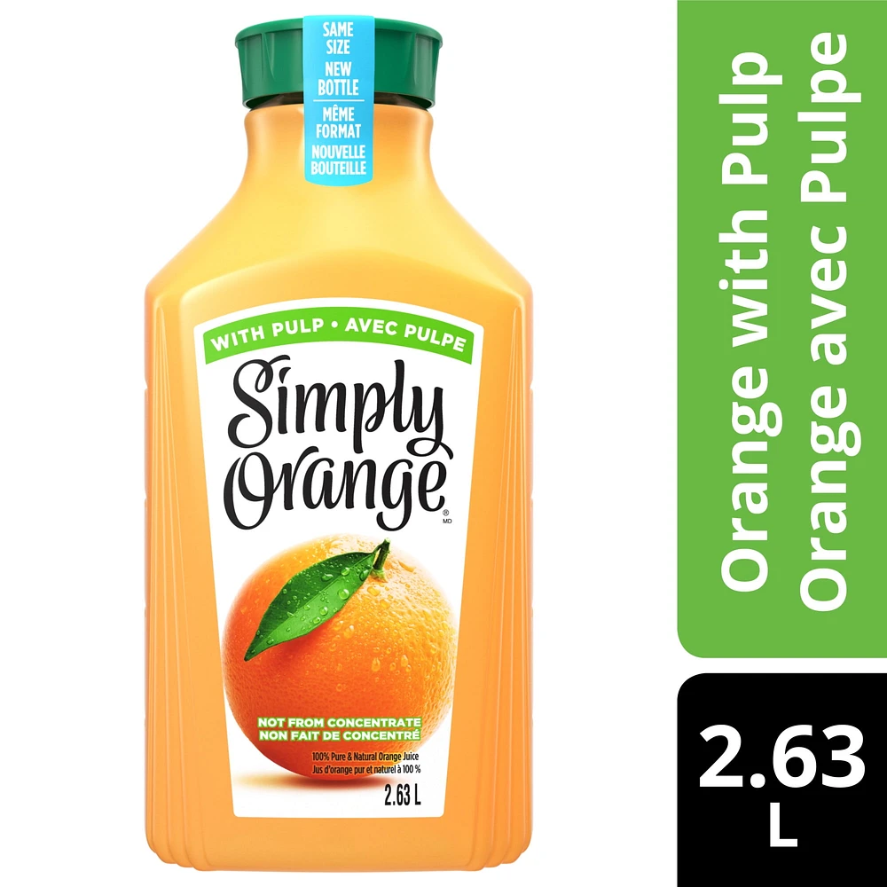 SIMPLY OJ PULP 2.63, Simply Orange Juice With Pulp 2.63L