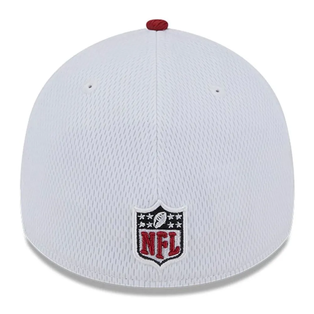 Arizona Cardinals White Team Color 2023 NFL Sideline New Era 39THIRTY Flex Hat