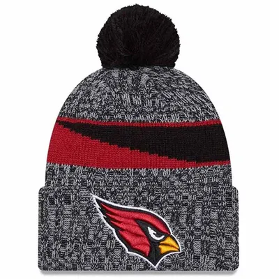 Arizona Cardinals 2023 NFL Sideline Team Color Pom Cuffed Knit Beanie Hat