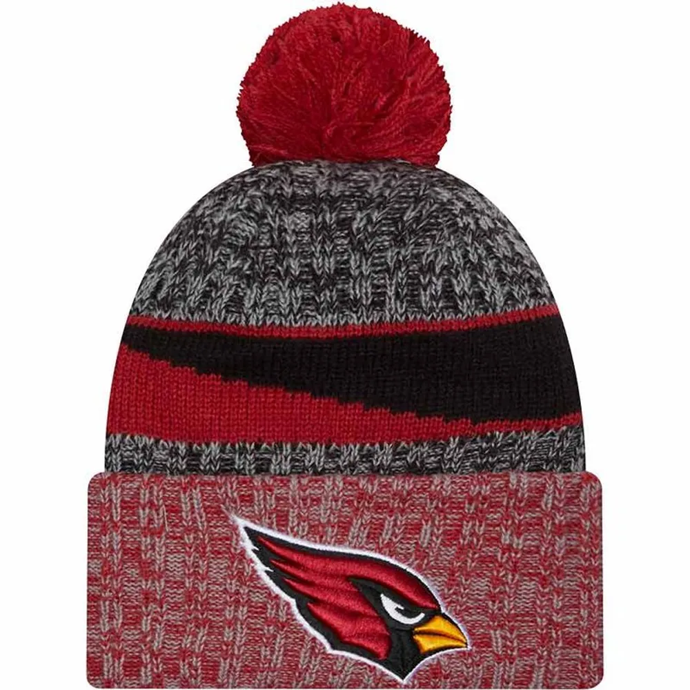 Arizona Cardinals 2023 NFL Sideline Alternate Team Color Pom Cuffed Knit Beanie Hat