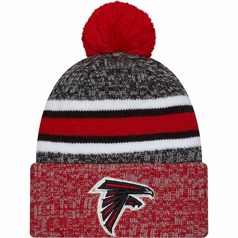 Atlanta Falcons 2023 NFL Sideline Alternate Team Color Pom Cuffed Knit Beanie Hat