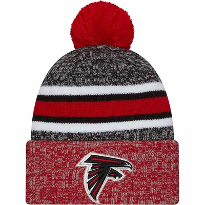 Atlanta Falcons 2023 NFL Sideline Alternate Team Color Pom Cuffed Knit Beanie Hat