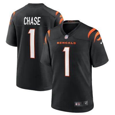 Cincinnati Bengals Ja'Marr Chase Black Nike Game Jersey