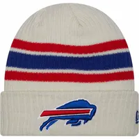 Buffalo Bills Cream New Era Vintage Cuffed Knit Beanie Hat