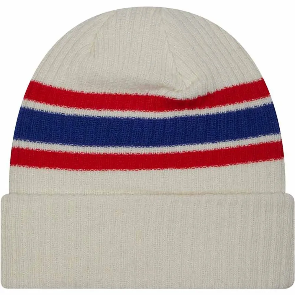 Buffalo Bills Cream New Era Vintage Cuffed Knit Beanie Hat