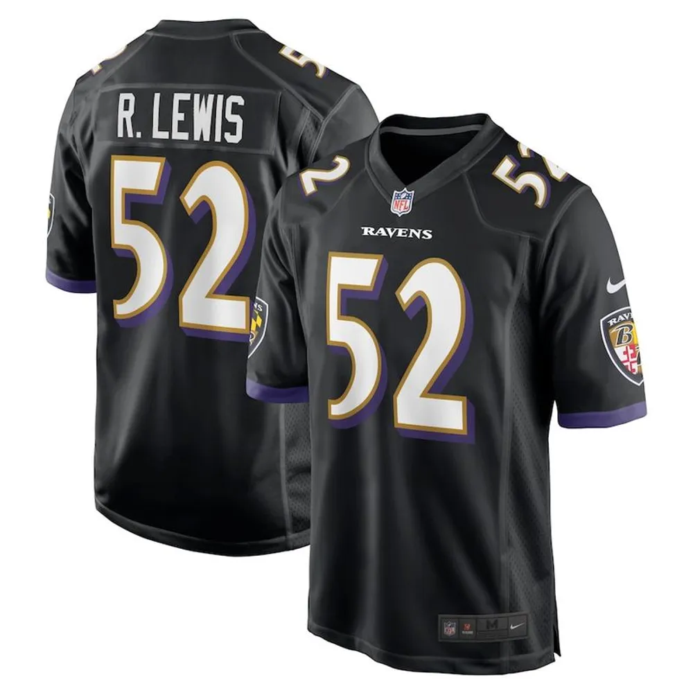 Baltimore Ravens Ray Lewis Black Nike Game Retired Player Jersey