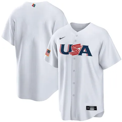 USA Baseball 2023 World Classic White Blank Jersey