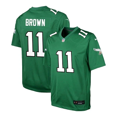 Youth Philadelphia Eagles A.J. Brown Kelly Green Throwback Nike Game Jersey