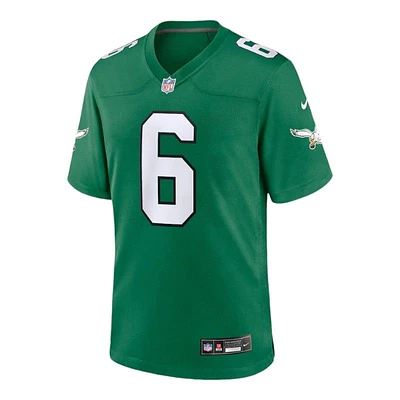 Youth Philadelphia Eagles DeVonta Smith Kelly Green Nike Game Jersey