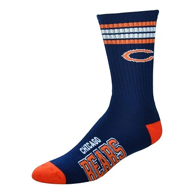 Chicago Bears For Bare Feet 4 Stripe Deuce Socks