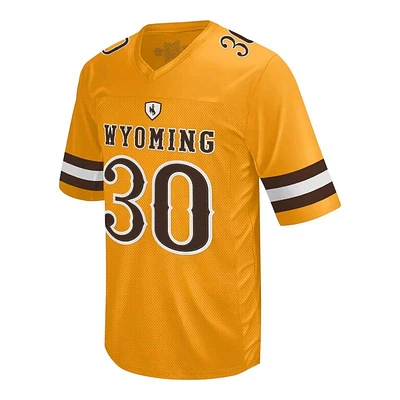 Wyoming Cowboys Logan Wilson Yellow Original Retro Brand NCAA College Jersey