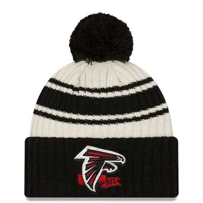 Atlanta Falcons New Era 2022 NFL Sideline Sport Pom Cuffed Knit Beanie Hat