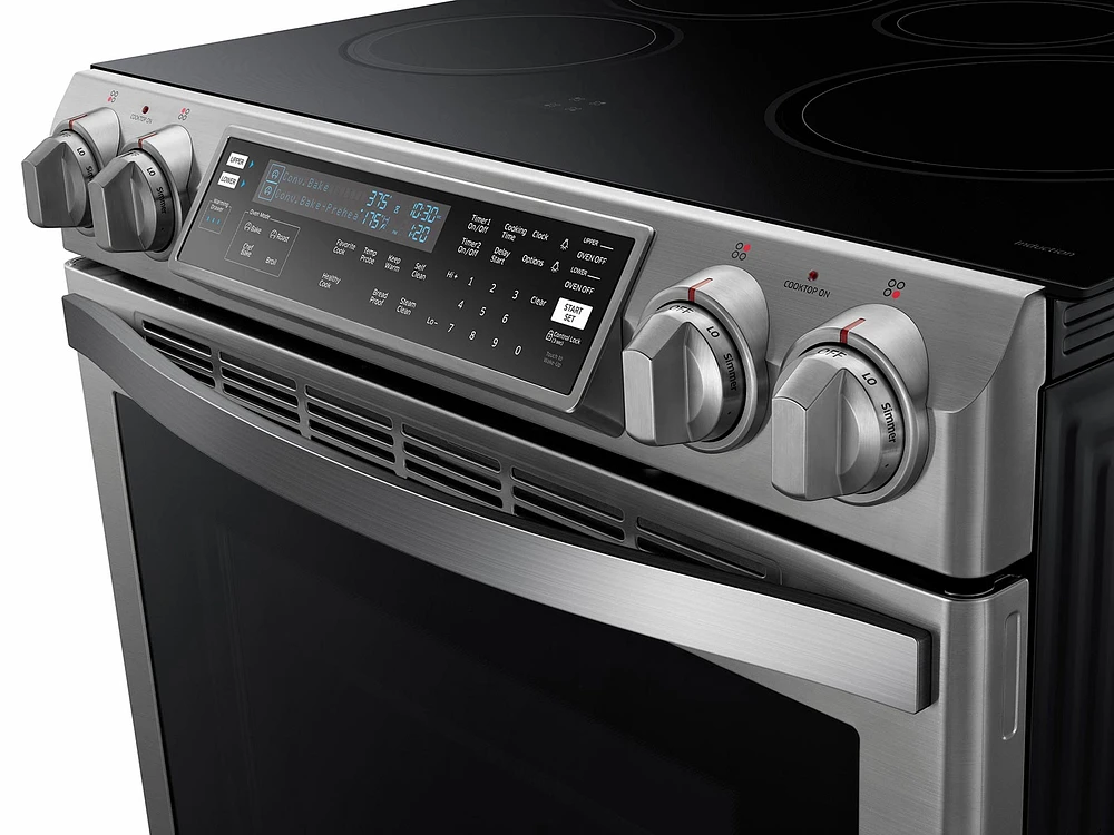 5.8 cu. ft. Slide-In Induction Chef Collection Range with Flex Duo™ Oven Ranges - NE58H9970WS/AA | Samsung US