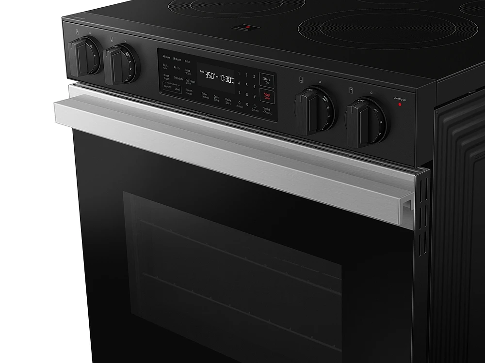 Bespoke Smart Slide-in Electric Range 6.3 cu. ft. in Stainless Steel with Air Fry & Precision Knobs | Samsung US