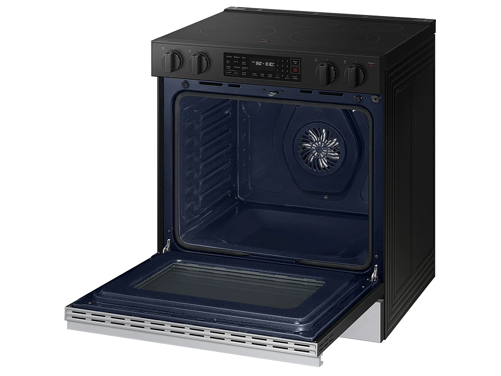 Bespoke Smart Slide-in Electric Range 6.3 cu. ft. in Stainless Steel with Air Fry & Precision Knobs | Samsung US