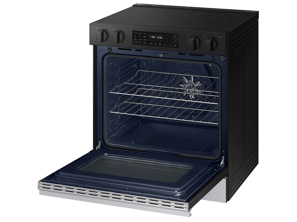 Bespoke Smart Slide-in Electric Range 6.3 cu. ft. in Stainless Steel with Air Fry & Precision Knobs | Samsung US