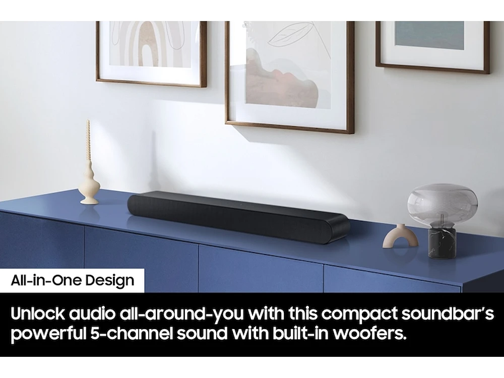 S-series All-in-one 5.0ch. Wireless Dolby ATMOS Soundbar w/ Q-Symphony / HW-S60D