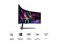 57" Odyssey Neo G9 Dual 4K UHD Quantum Mini-LED 240Hz 1ms(GtG) HDR 1000 Curved Gaming Monitor