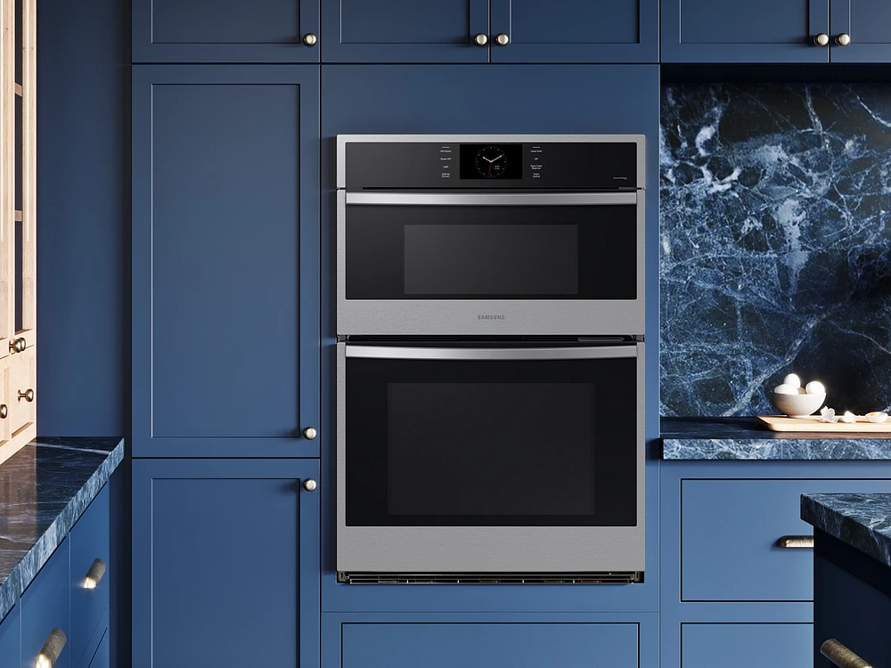 30" Microwave Combination Wall Oven in Stainless Steel | Samsung US