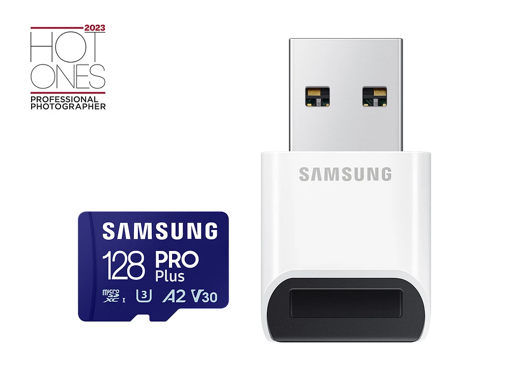 128GB PRO Plus microSDXC Card w/ Reader | Samsung US